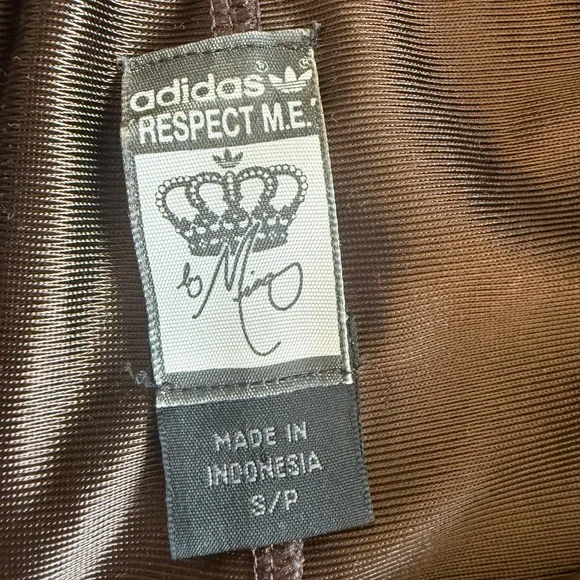 Rare Adidas Respect Me Missy Elliott 2004 Collection Y2K Track Pants in Brown S - Picture 5 of 10